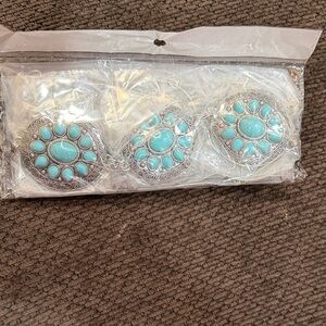 Turquoise and Silver Women's Belt